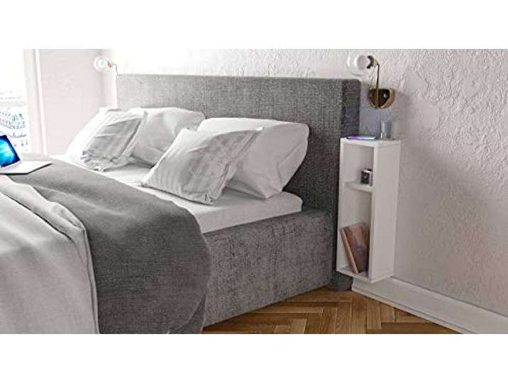 WoodenArt La Table de nuit Blanche Turra - White