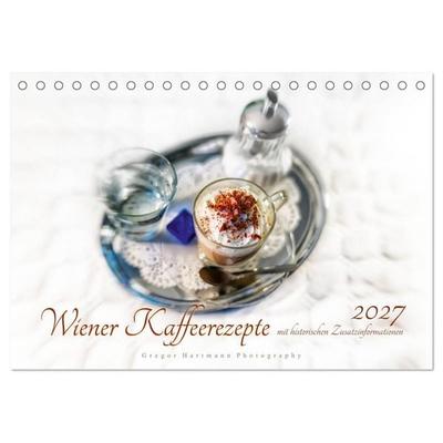 Wiener Kaffeerezepte (Tischkalender 2027 DIN A5 quer), CALVENDO Monatskalender