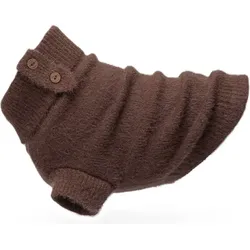 Furry Knit Hundepullover 30 cm, schokoladenbraun