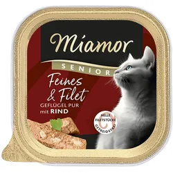 Miamor Feine Filets Senior Geflügel Pur&Rind 16x100 g