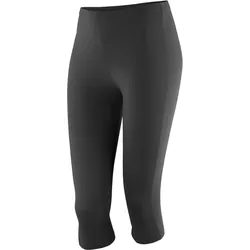 SPIRO Damen Capri Hose Leggings S284F black L (14)