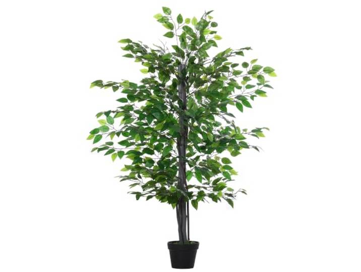 Outsunny Künstlicher Ficus-Baum groß 145 cm Kunstbaum Wie Echt im Topf