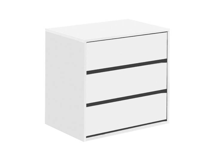 Commode effet bois blanc 60x44 cm