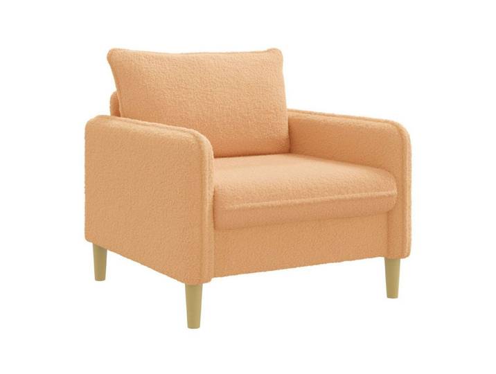 vidaXL Sessel XL-Sessel Beige Bouclé (1-St)