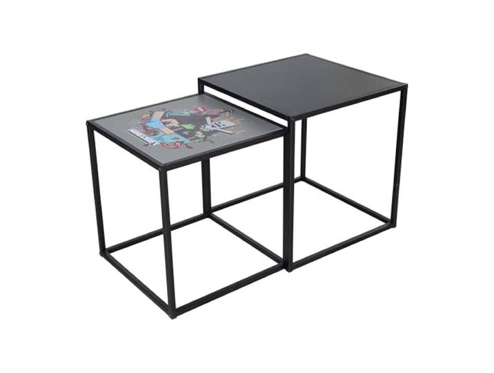 phoenix group AG Minecraft - Beistelltisch, Satztisch im 2er Set, mit Minecraft Print und Metallrahmen