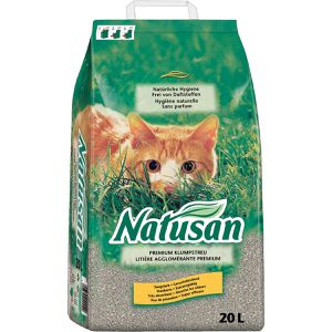 Natusan Katzenstreu Premium Klumpstreu, aus Ton, klumpend, geruchsbindend, 20 Liter