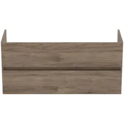 Ideal Standard Eurovit Plus Möbeldoppelwaschtischunterschrank R0266Y9 Nussbaum geflammt, 120x44x55cm, 2 Auszüge