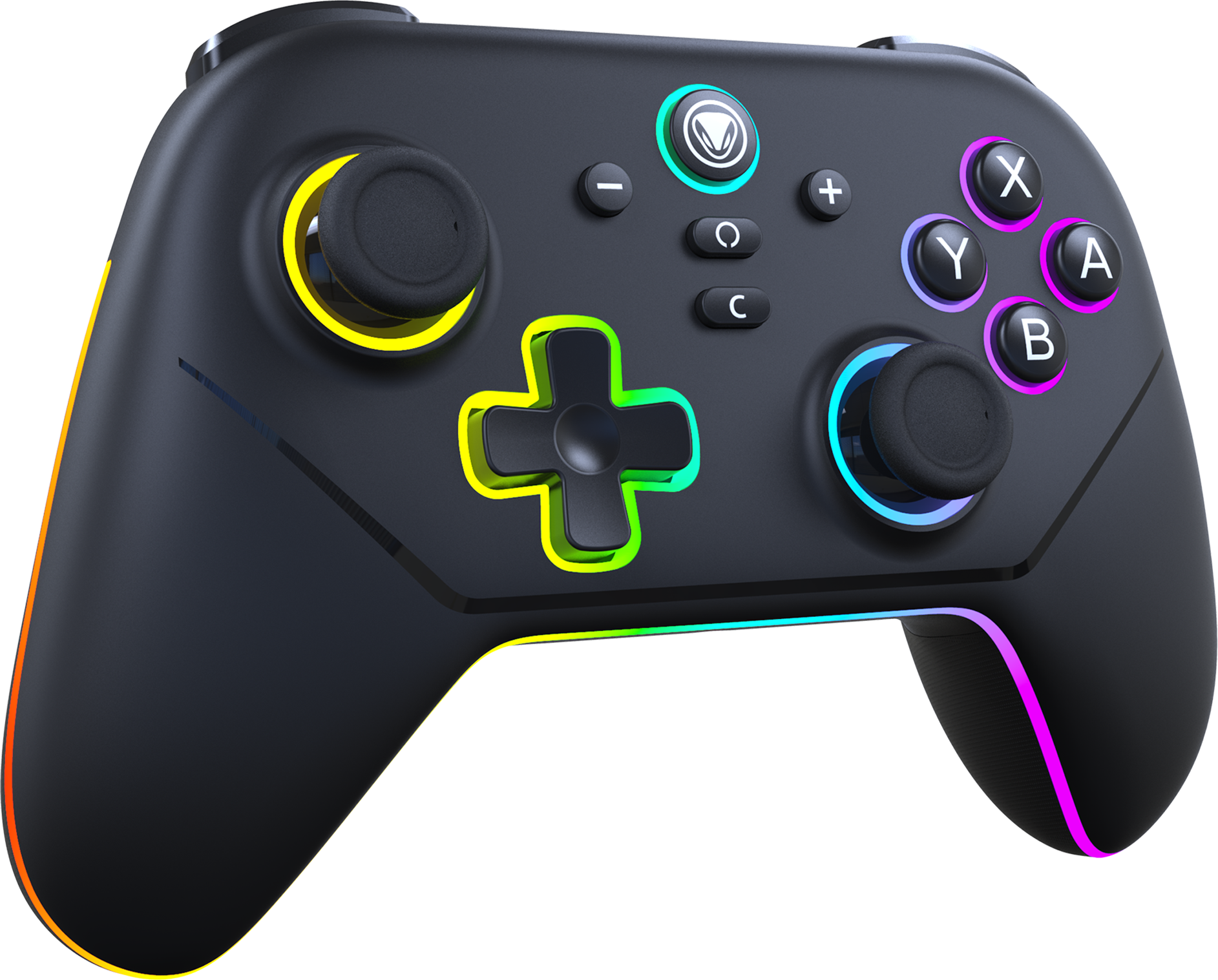 Snakebyte Gamepad S2 Wireless Controller for Nintendo Switch 2 – Black, Wireless, Hall Effect, 9-axis motion control, rechargeable 1,000mAh battery