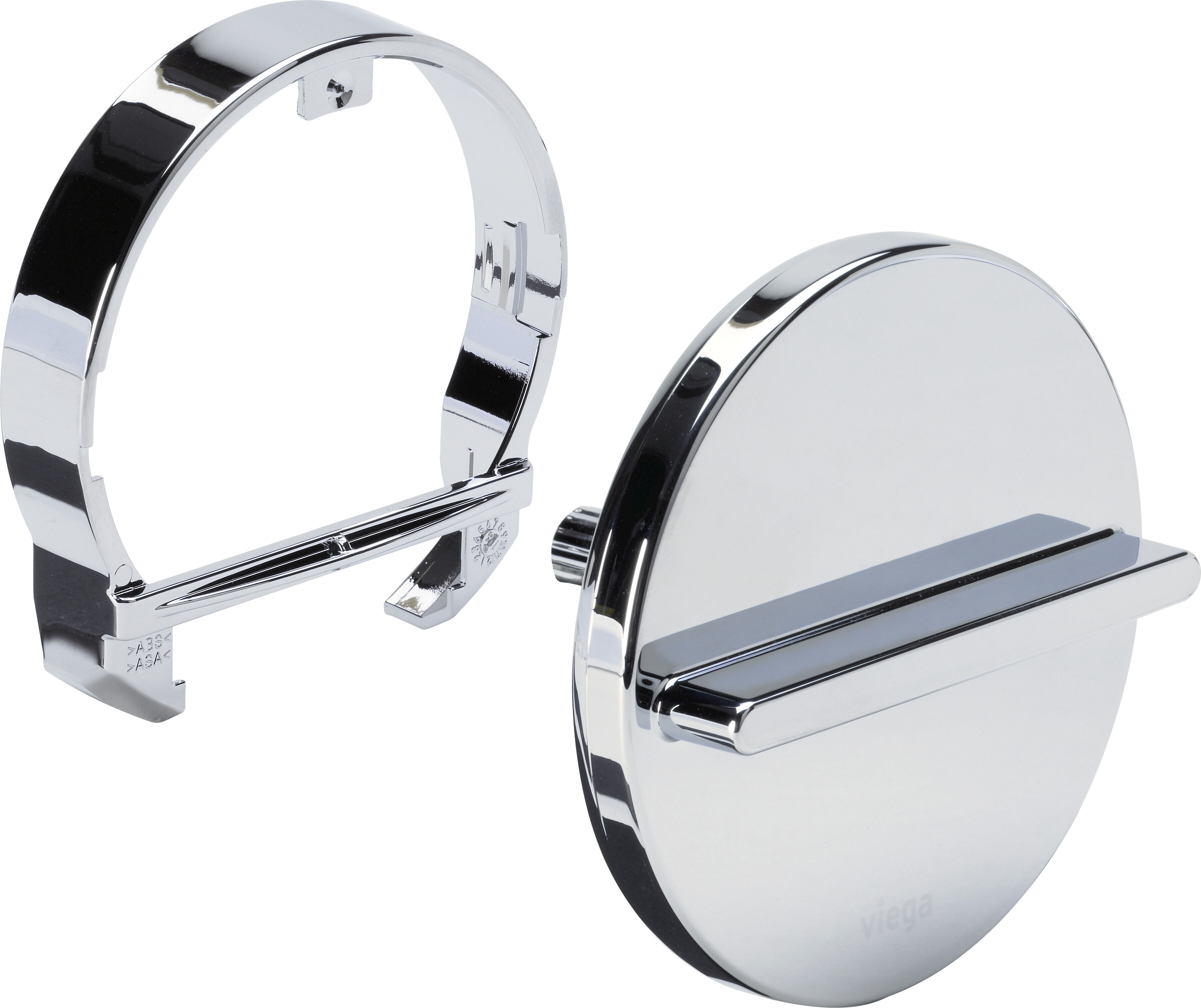 Viega set d'équipement 734640 Visign MT3 / RT3, d = 75mm, plastique chromé