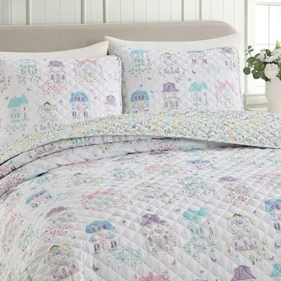 Lenox Spice Village Reversible Printed 3-Piece Quilt Set