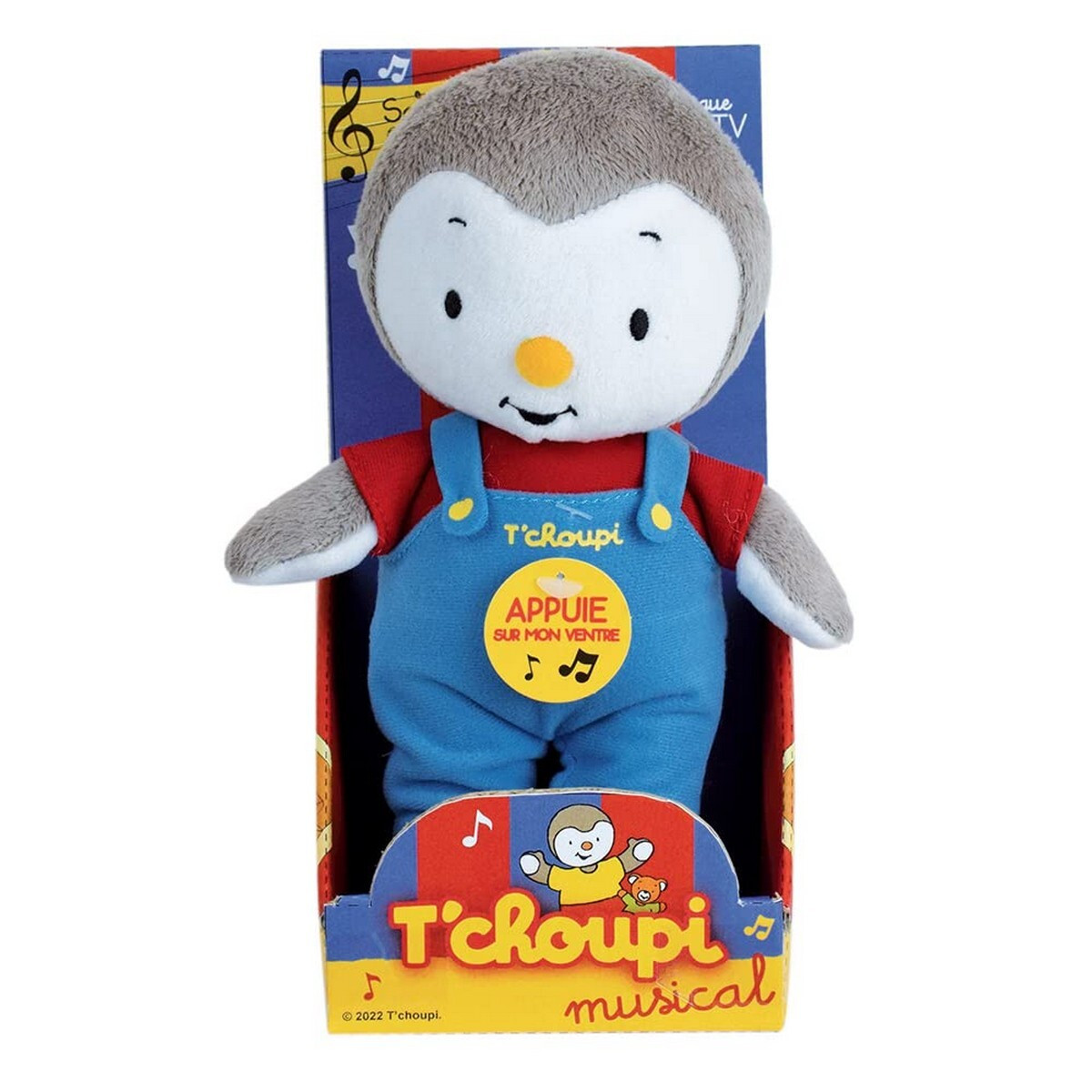Jemini T'choupi Musical Knuffel +/- 20 cm