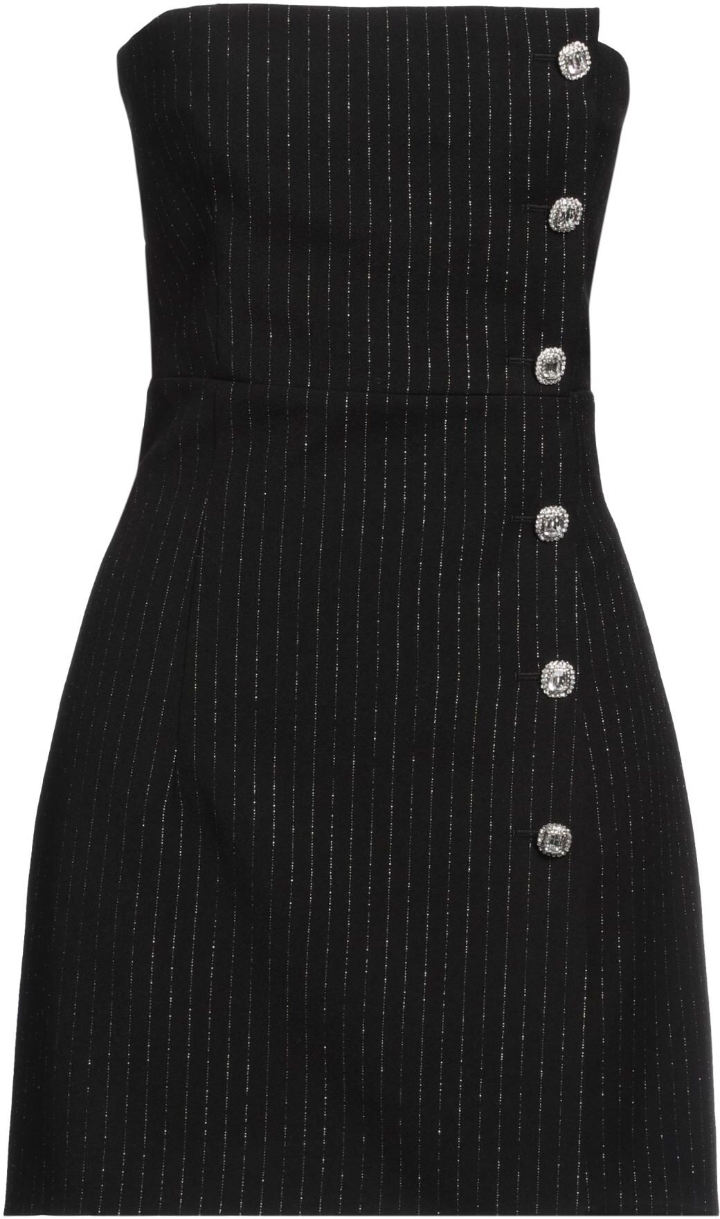 Alessandra Rich Minivestido Mujer Negro 36 Mujer