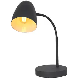 Tischlampe Schreibtischleuchte Tischleuchte schwarz Spot beweglich H 40 cm