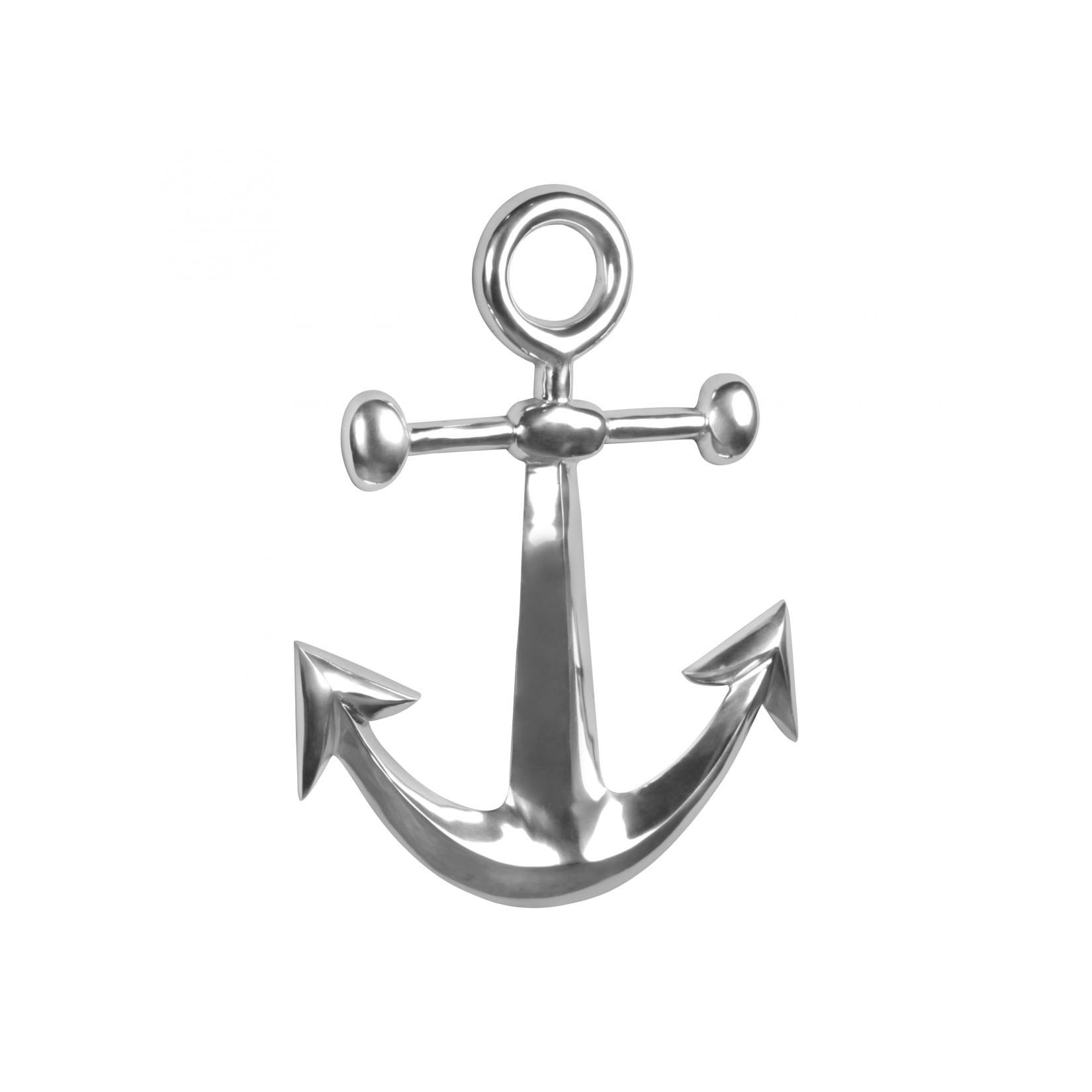 KADIMA DESIGN Maritime Dekofigur aus Aluminium, 62,5 cm - Polierte Skulptur, Handgefertigt