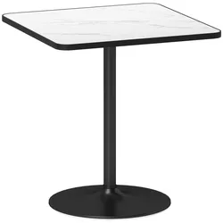 ESSTISCH, 70 x 70 cm quadratischer Küchentisch für 4 Personen Weiß