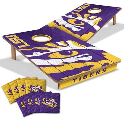 Skip's Garage LSU Tigers NCAA Tailgate Cornhole Board Set