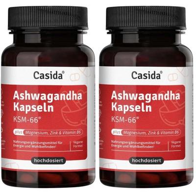 Ashwagandha Kapseln Ksm-66 hochdosiert 2x 2x90 St