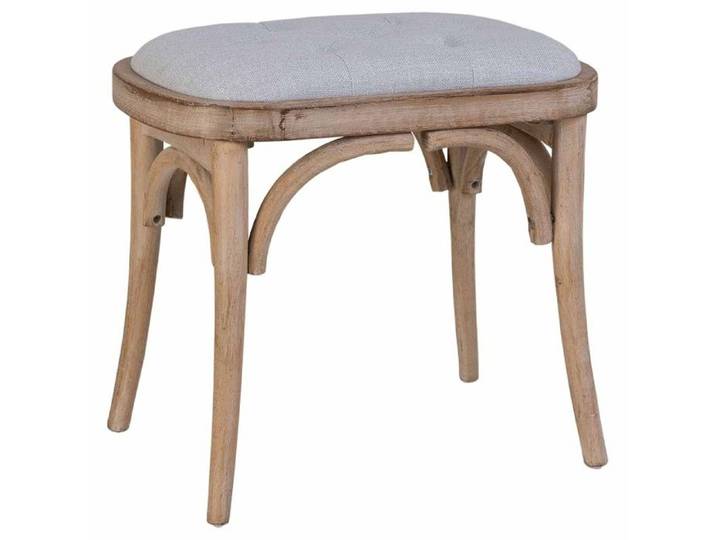 Tabouret en bois rembourré 55x37x47h cm