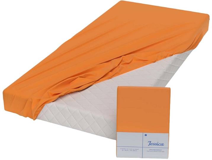 CAPISTRANO Fixleintuch JESSICA 180x200cm orange
