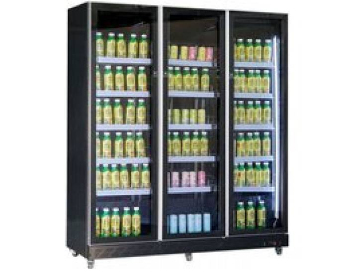 Armoire réfrigérée libre-service - 3 portes vitrées - 1173 L - +2/+10°C - Froid ventilé