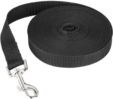 Inspire Picks Strong Nylon Long Pet Leash Outdoor Training And Traction Rope For Dogs & Cats black 30 M X 2.0 Cm