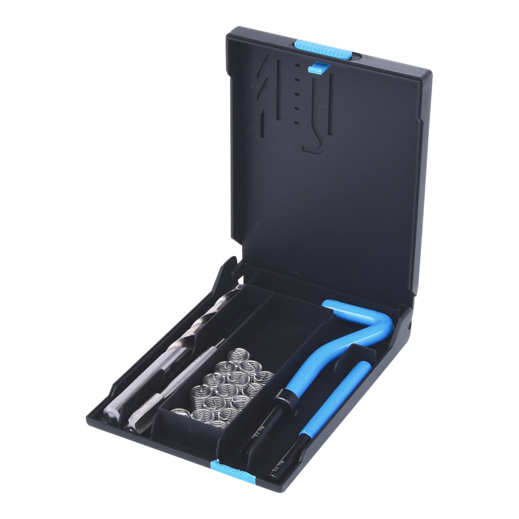 KS Tools Nirostahl Gewinde-Reparatur-Satz M10x1,25x13,8mm, 19-teilig (150.6070)