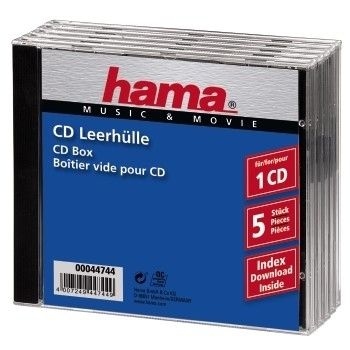 Hama CD Jewel Case Standard, Pack 5 00044744