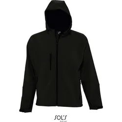 SOLS Herren Kapuzen 3-Lagen Softshell Jacke Softshell-Jacke 46602 black S