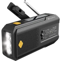 Sandberg Survivor Radio All-in-1 2000 (AM, FM, Radio Frequency (RF)), Radio, Schwarz