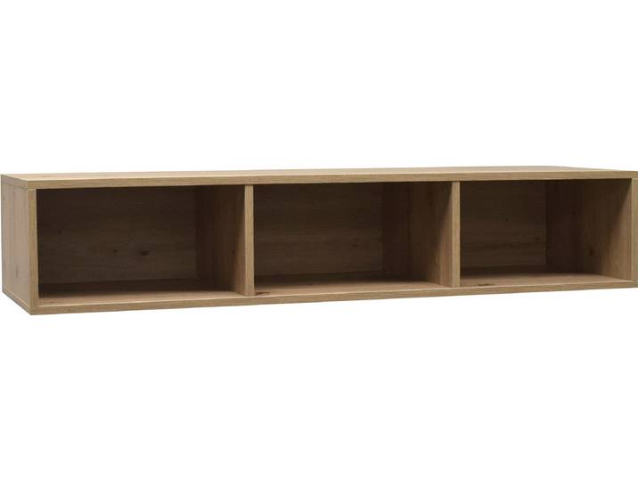 Hängeregal MÄUSBACHER Bonnie , braun (asteiche), B:118cm H:22cm T:32cm, Regale, Hängeregal, Regal variabel montierbar