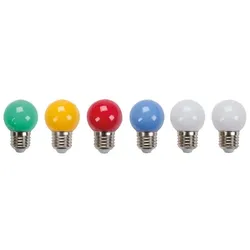 HQ Power LED-Lampe, 0.6 W, 10er Pack, verschiedene Farben