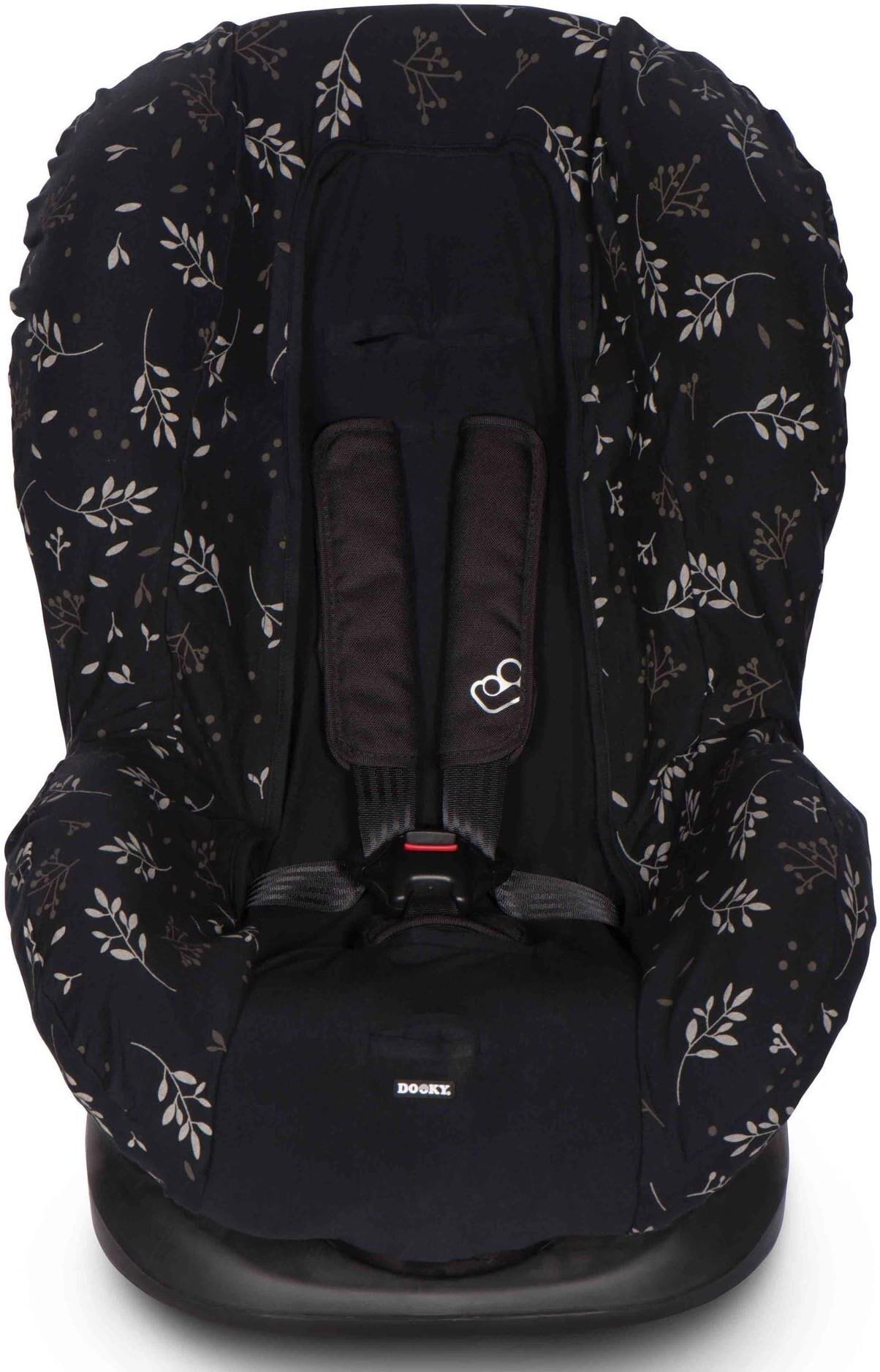 Kindersitzbezug DOOKY "Gruppe 1", Baby, Gr. B/H/L: 62cm x 48cm, schwarz, Baumwolle, Kunstfaser, Kindersitz-Bezüge Kindersitzbezug schwarz B/H/L: 62cm x 48cm