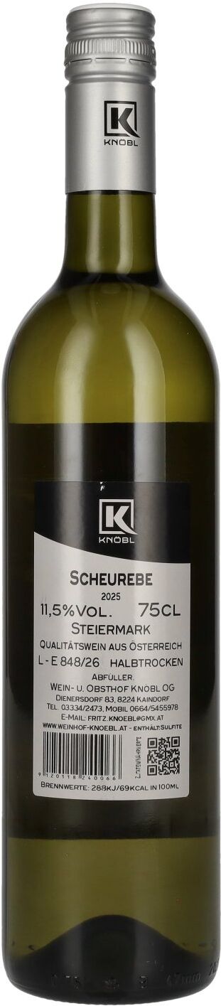 Weinhof Knöbl Knöbl Scheurebe 2025 11,5% Vol. 0,75l
