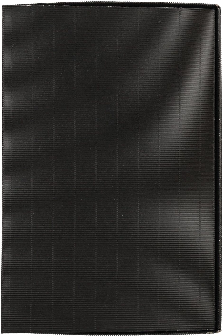 Hochhaus Präsentkarton SCHWARZ offene Welle 6er 38 cm