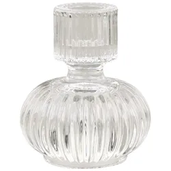 Chic Antique 2 in 1 Kerzenständer Teelichtglas, H8,5 x Ø7 cm, klar