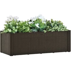 vidaXL Garten-Hochbeet mit Selbstbewässerungssystem Mokka 100x43x33 cm