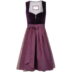 Midi Dirndl Viola Samt Lila
