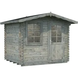 Palmako Gartenhaus Emma 4,6 m2 - 28 mm Grau tauchimprägniert