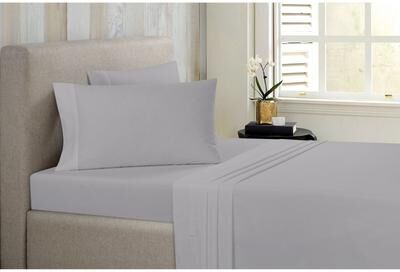 Bibb Home Antimicrobial 4 Piece Solid Sheet Set