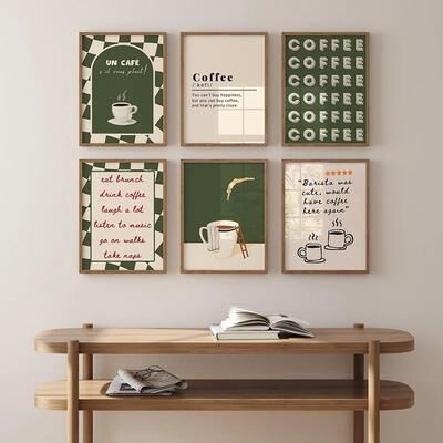 Inspired Living Coffee Diver Coffee Wall Art Canvas Print For Kitchen And Coffee Bar 4 30x42cm Unframed