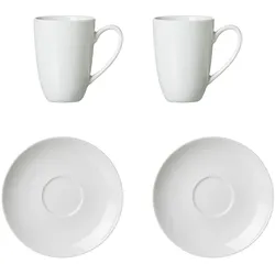 LATTE MACCHIATO GLÄSER Bianco weiß 4er Set