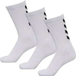 HUMMEL Fußball - Teamsport Textil - Socken Fundamental Socks 3-Pack Socken, Größe 33-36 in Weiß Weiß