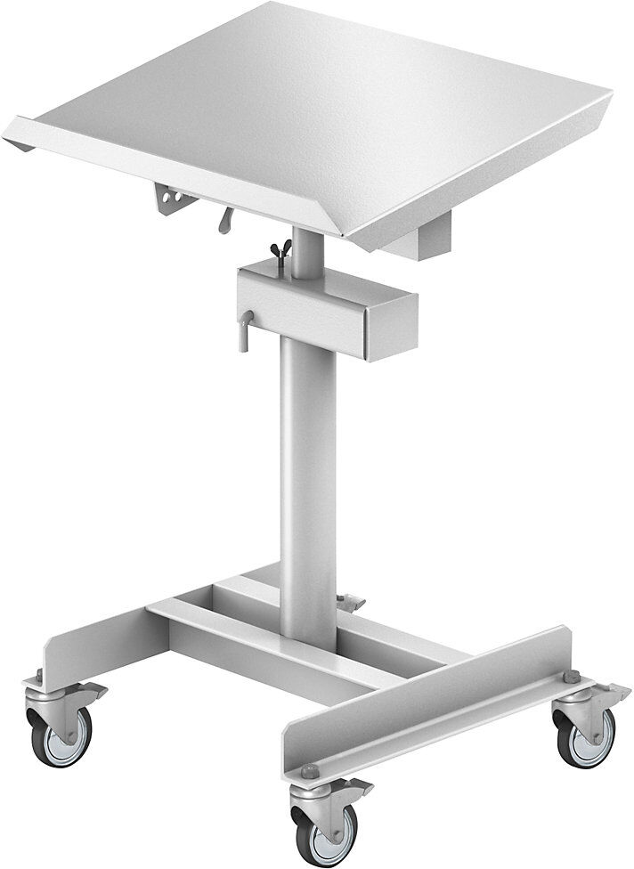 ESD-Materialständer, pneumatische Fallbremse, Höhenverstellbereich 720 - 1070 mm eurokraft pro