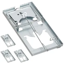 Relaxdays 24 x Rattenfalle Silber