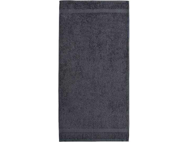 Handtuch DYCKHOFF Planet , grau (anthrazit), B:50cm L:100cm, Walkfrottier, Obermaterial: 100% Baumwolle, Handtücher, Handtuch