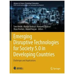 Emerging Disruptive Technologies for Society 5.0 in Developing Countries, Fachbücher von Mariya Ouaissa, Anand Nayyar, Mariyam Ouaissa, Moez Krichen, Sara Arezki