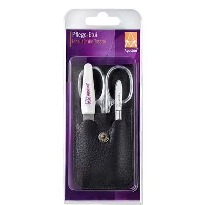 Apoline Manicure Etui 3teilig schwarz 1 St Set