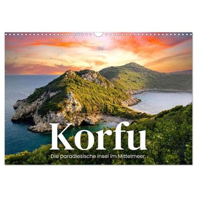 Korfu - Die paradiesische Insel im Mittelmeer. (Wandkalender 2027 DIN A3 quer), CALVENDO Monatskalender