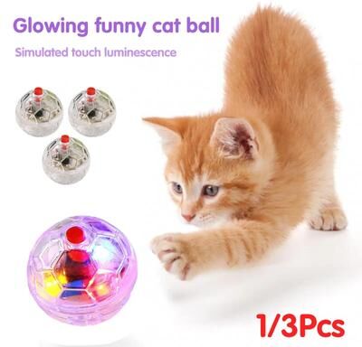 Inspire Essentials GlowPounce Interactive Motion Light Ball For Cats GlowPounce Interactive Motion Light Ball For Cats