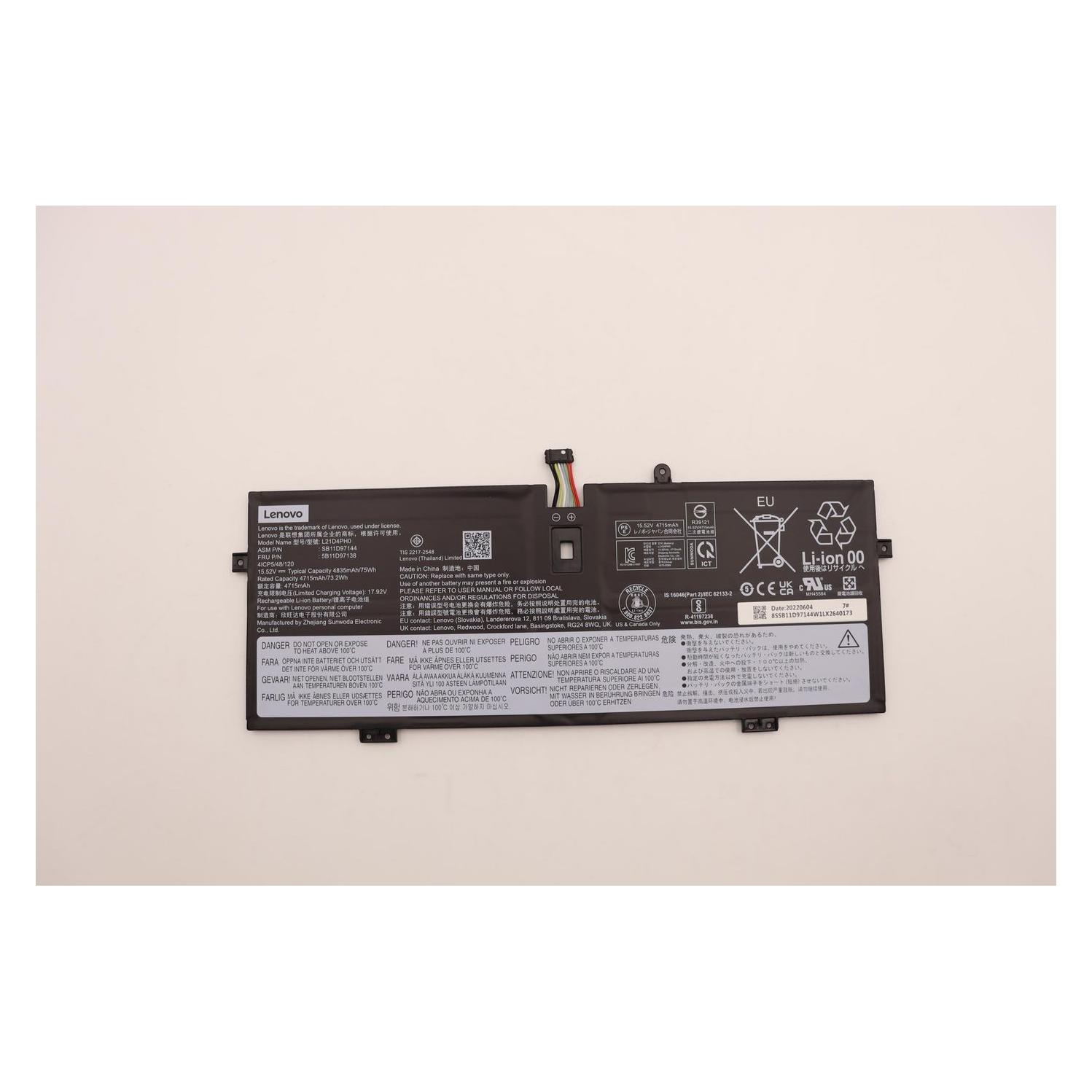 Lenovo BATTERY SD/A L21D4PH0 (4 Zellen) (5B11D97138)